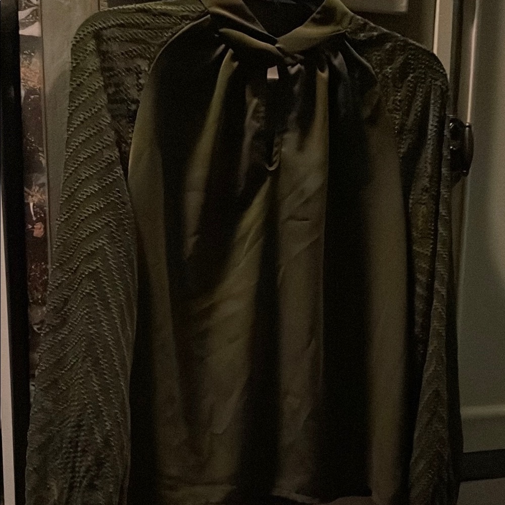 Women’s Olive Green long sleeve blouse